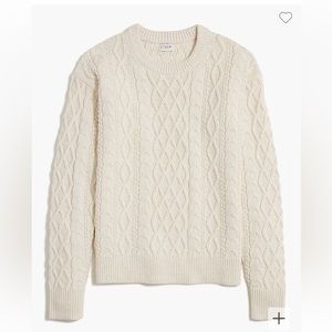 J.Crew Factory Cable crewneck sweater